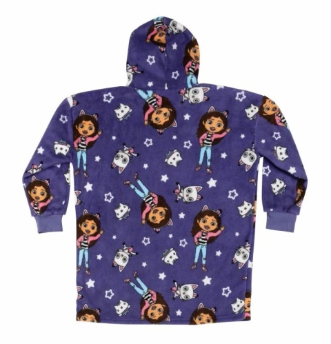 Bluza dziecięca sunddie Koci Domek Gabi pluszowy koc polarowy ponczo 7-12lat