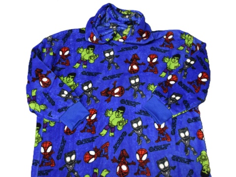 Bluza dziecięca sunddie Spidey pluszowy koc polarowy ponczo 7-12lat
