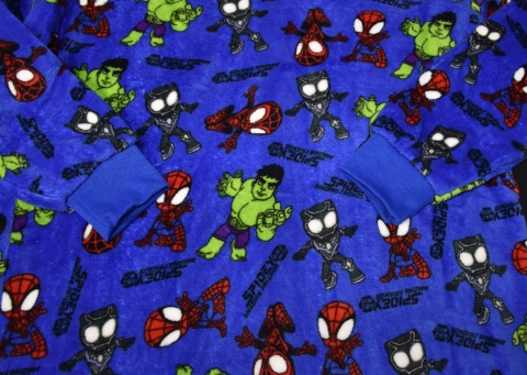 Bluza dziecięca sunddie Spidey pluszowy koc polarowy ponczo 7-12lat