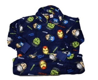 Bluza dziecięca sunddie Avengers pluszowy koc polarowy ponczo 7-12lat