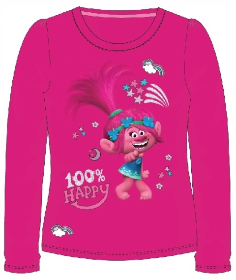 Bluzka t-shirt TROLLE POPPY długi rękaw 98