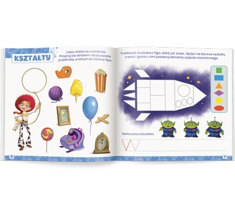 Disney Uczy Classic Auta Elementarz przedszkolaka 5 lat zadania naklejki