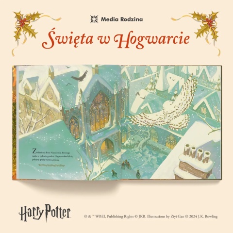HARRY POTTER i kamień filozoficzny Święta w Hogwarcie wydanie ilustowane