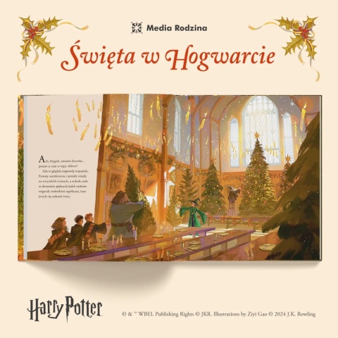 HARRY POTTER i kamień filozoficzny Święta w Hogwarcie wydanie ilustowane