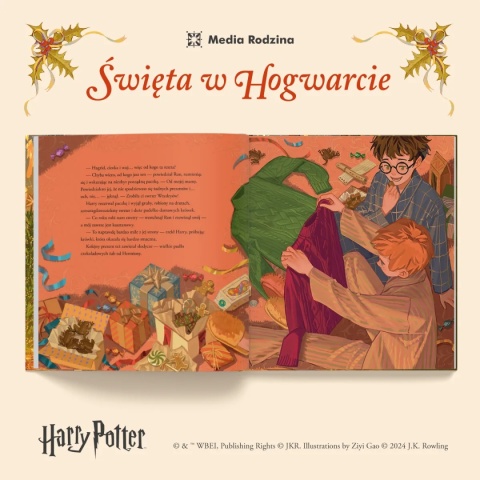 HARRY POTTER i kamień filozoficzny Święta w Hogwarcie wydanie ilustowane