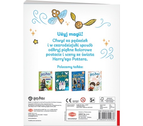 Harry Potter Magiczna malowanie kolorowanka wodna