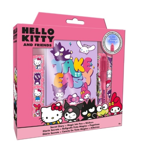Hello Kitty Kuromi My melody sekretny pamiętnik naklejki długopis UV