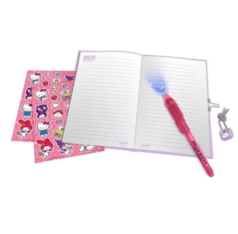 Hello Kitty Kuromi My melody sekretny pamiętnik naklejki długopis UV