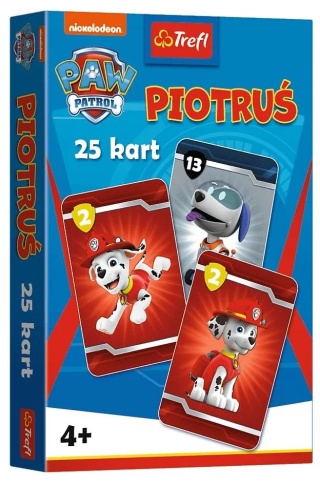 Karty gry czarny Piotruś memo Trefl Psi Patrol