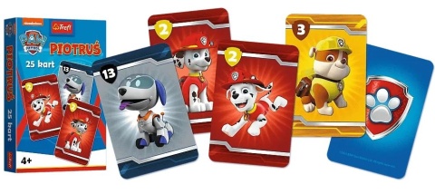 Karty gry czarny Piotruś memo Trefl Psi Patrol