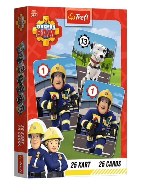 Karty gry czarny Piotruś memo Trefl Strażak Sam