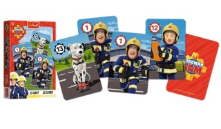 Karty gry czarny Piotruś memo Trefl Strażak Sam