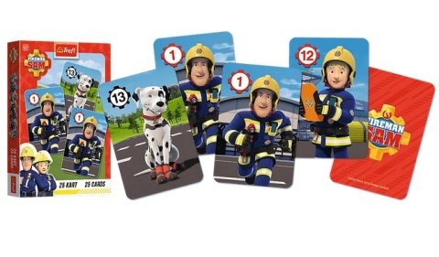 Karty gry czarny Piotruś memo Trefl Strażak Sam