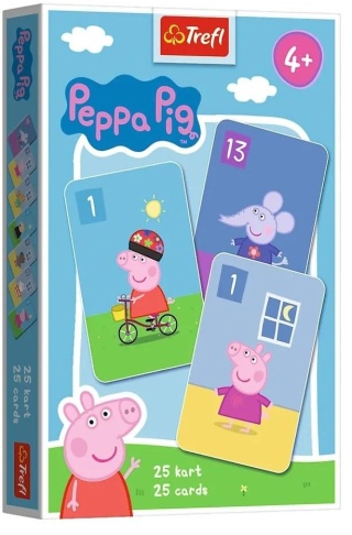 Karty gry czarny Piotruś memo Trefl Świnka Peppa