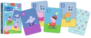 Karty gry czarny Piotruś memo Trefl Świnka Peppa