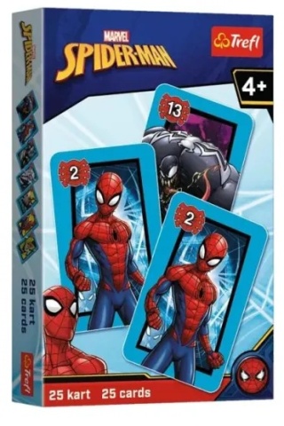 Karty gry czarny Piotruś memo auta Spiderman Trefl