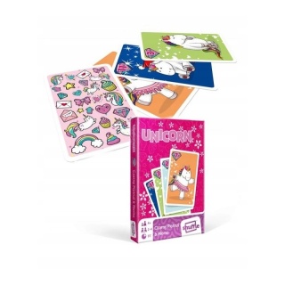 Karty gry czarny Piotruś memo unicorn Jednorożce