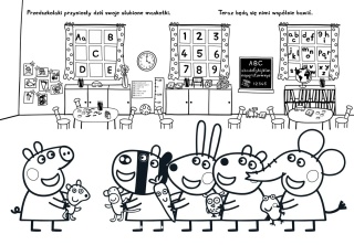 Świnka Peppa Pig kolorowanka Dodaj kolorów 9. Wesołe przedszkole Peppy