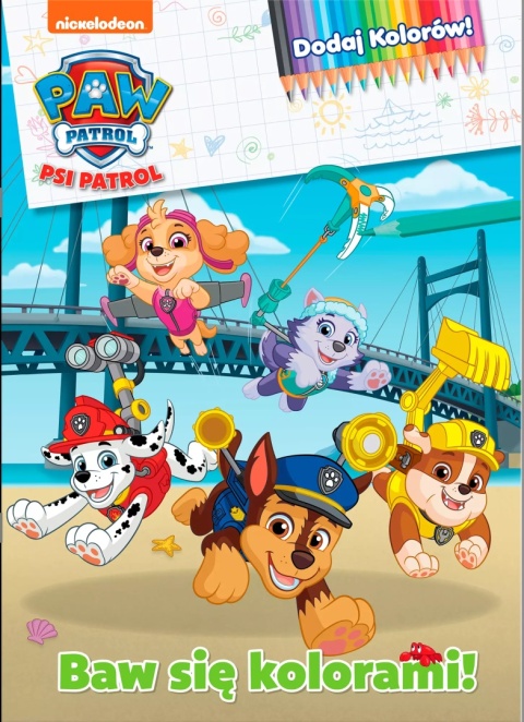 Kolorowanka dodaj kolorów! Baw się kolorami ! Psi Patrol