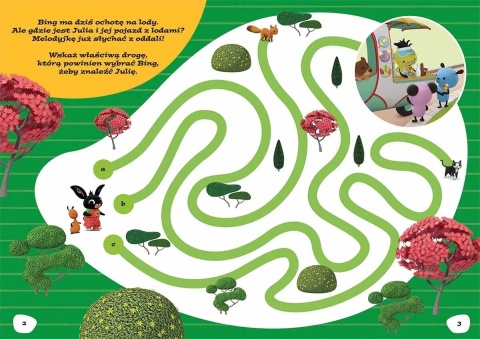 Królik BING kolorowanka zabawy i zadania z naklejkami