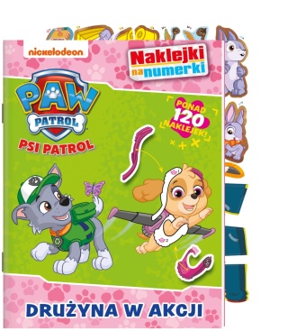 PSI PATROL drużyna w akcji naklejki na numerki 120 naklejek