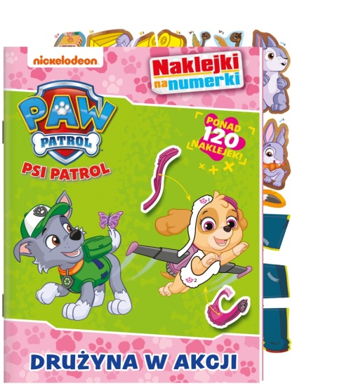 PSI PATROL drużyna w akcji naklejki na numerki 120 naklejek