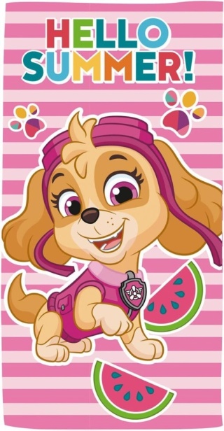 Ręcznik PSI PATROL SKYE kąpielowy arbuz 70x140