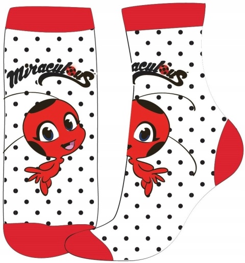 Skarpetki BIEDRONKA I CZARNY KOT MIRACULOUS 23/26