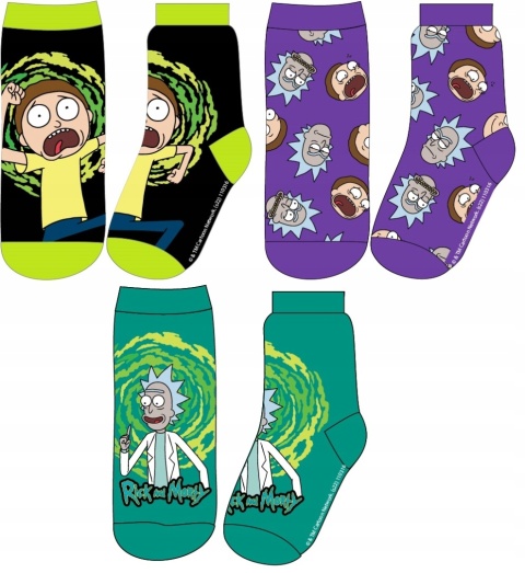 Skarpetki skarpety RICK I MORTY 27-30 3-pak