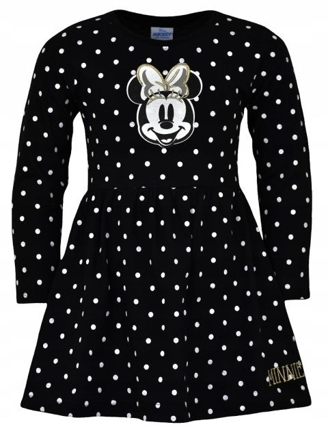 Sukienka MYSZKA MINNIE dziecięca haft 128