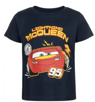 T-shirt bluzeczka dziecięca Auta Zygzak Mcqueen koszula dla chłopca 110/116