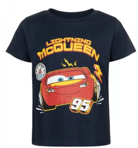 T-shirt bluzeczka dziecięca Auta Zygzak Mcqueen koszula dla chłopca 98/104