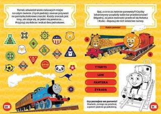 TOMEK I PRZYJACIELE kolorowanka zabawy i zadania z naklejkami
