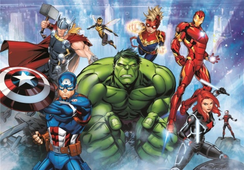AVENGERS HULK Puzzle Clementoni układanka 48,5x33,5 cm 180 EL 29778