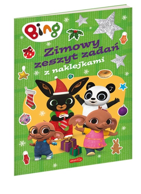 BING Zimowy zeszyt zadań kolorowanka z naklejkami