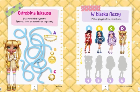 Rainbow High Koloruj i baw się tatuaże kolorowanka z naklejkami