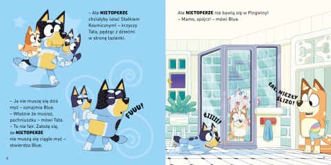 Bingo i Bluey Dobranoc, owocowy nietoperzu Moja czytanka opowiadania