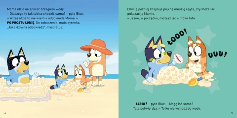 Bingo i Bluey Plaża Moja czytanka opowiadanie dla dzieci