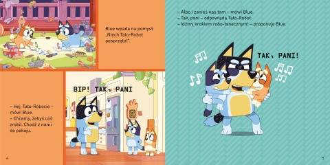 Bingo i Bluey Tato-Robot Moja czytanka opowiadania