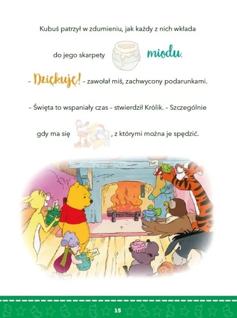 Czytanki naklejanki Kubuś Puchatek Święta z Kubusiem