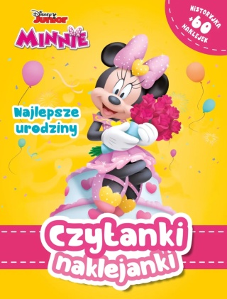 Czytanki naklejanki Myszka Minnie Najlepsze Urodziny 60 naklejek