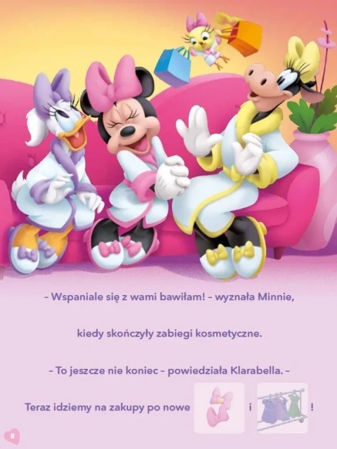 Czytanki naklejanki Myszka Minnie Najlepsze Urodziny 60 naklejek