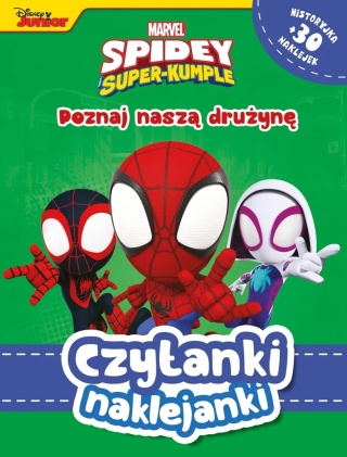 Czytanki naklejanki Poznaj naszą drużynę Spidey Spiderman 30 naklejek