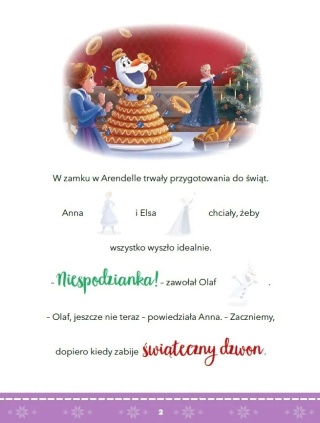 Czytanki naklejanki Świąteczne tradycje Kraina Lodu Przygoda Olafa naklejki