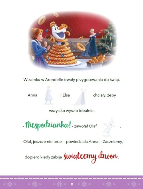 Czytanki naklejanki Świąteczne tradycje Kraina Lodu Przygoda Olafa naklejki