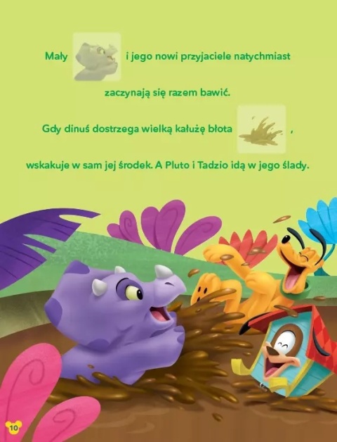 Czytanki naklejanki myszka Mickey Miki nowy kolega 60 naklejek