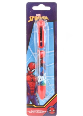 Długopis 6 kolorowy SPIDERMAN wielokolorowy
