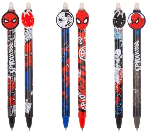 Długopis wymazywalny Spiderman zestaw 2 szt mix
