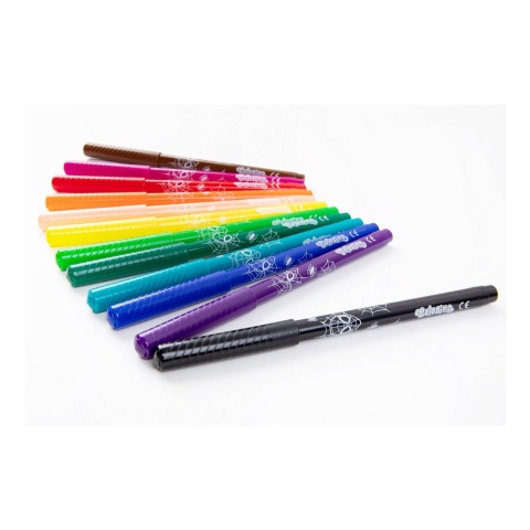 Flamastry mazaki pisaki 12 kolorów SPIDERMAN