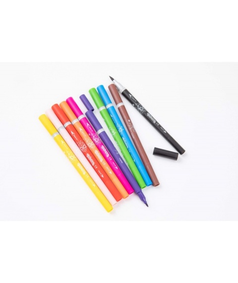 Flamastry mazaki pisaki dwustronne 10 kolorów SPIDERMAN